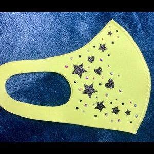 Beautiful handmade rhinestone face masks